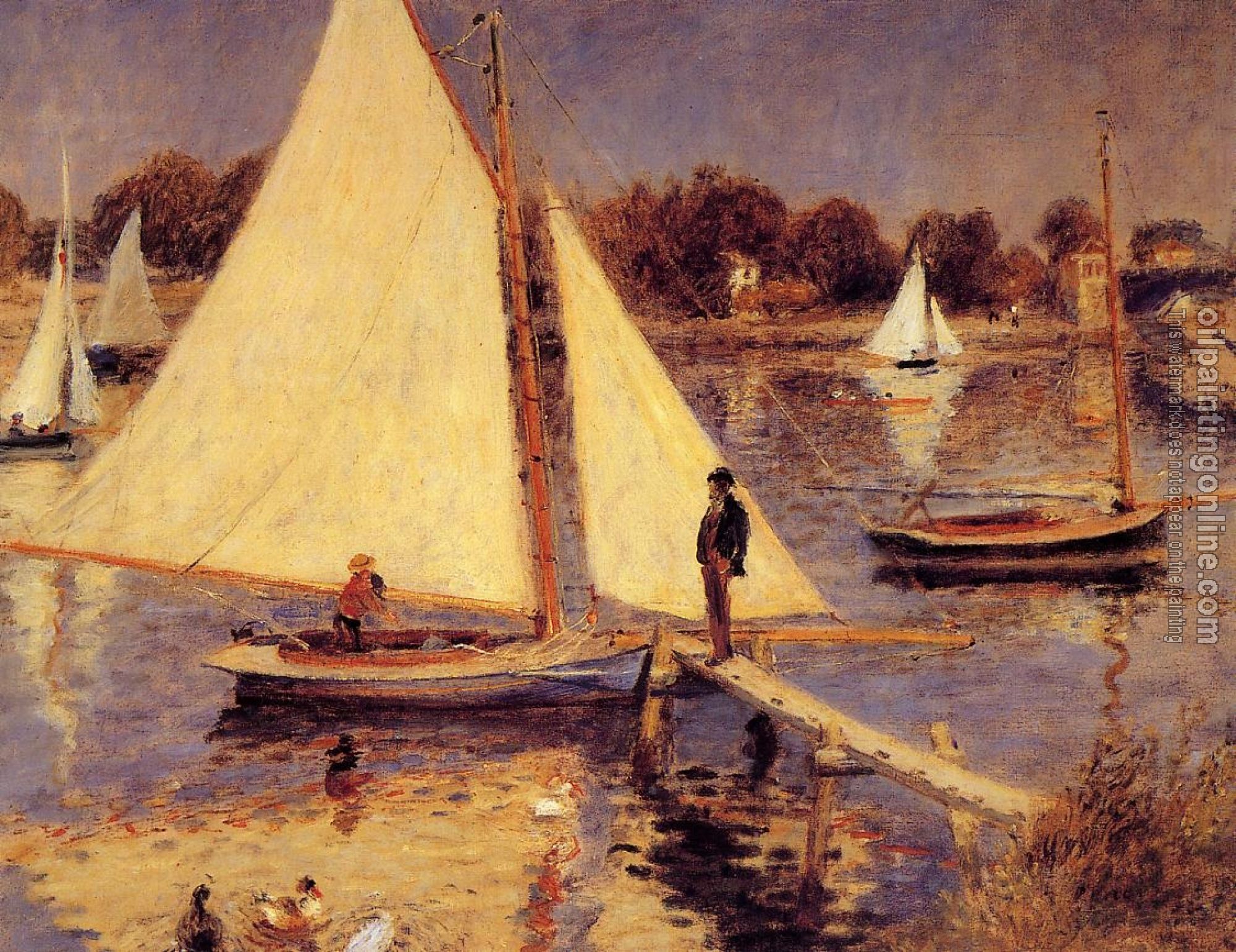 Renoir, Pierre Auguste - Sailboats at Argenteuil